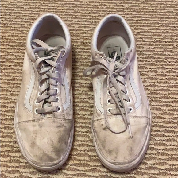 vans canvas old skool white mens